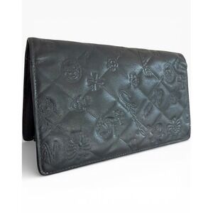 Chanel Lucky Symbols Quilted Leather Long Wallet Black Authentic